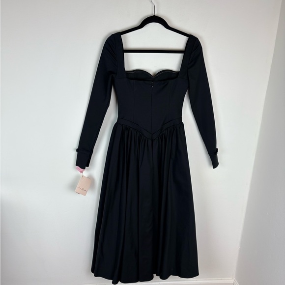 NWT Nana Jacqueline Bernadette Midi Dress Black Size S - Picture 7 of 11